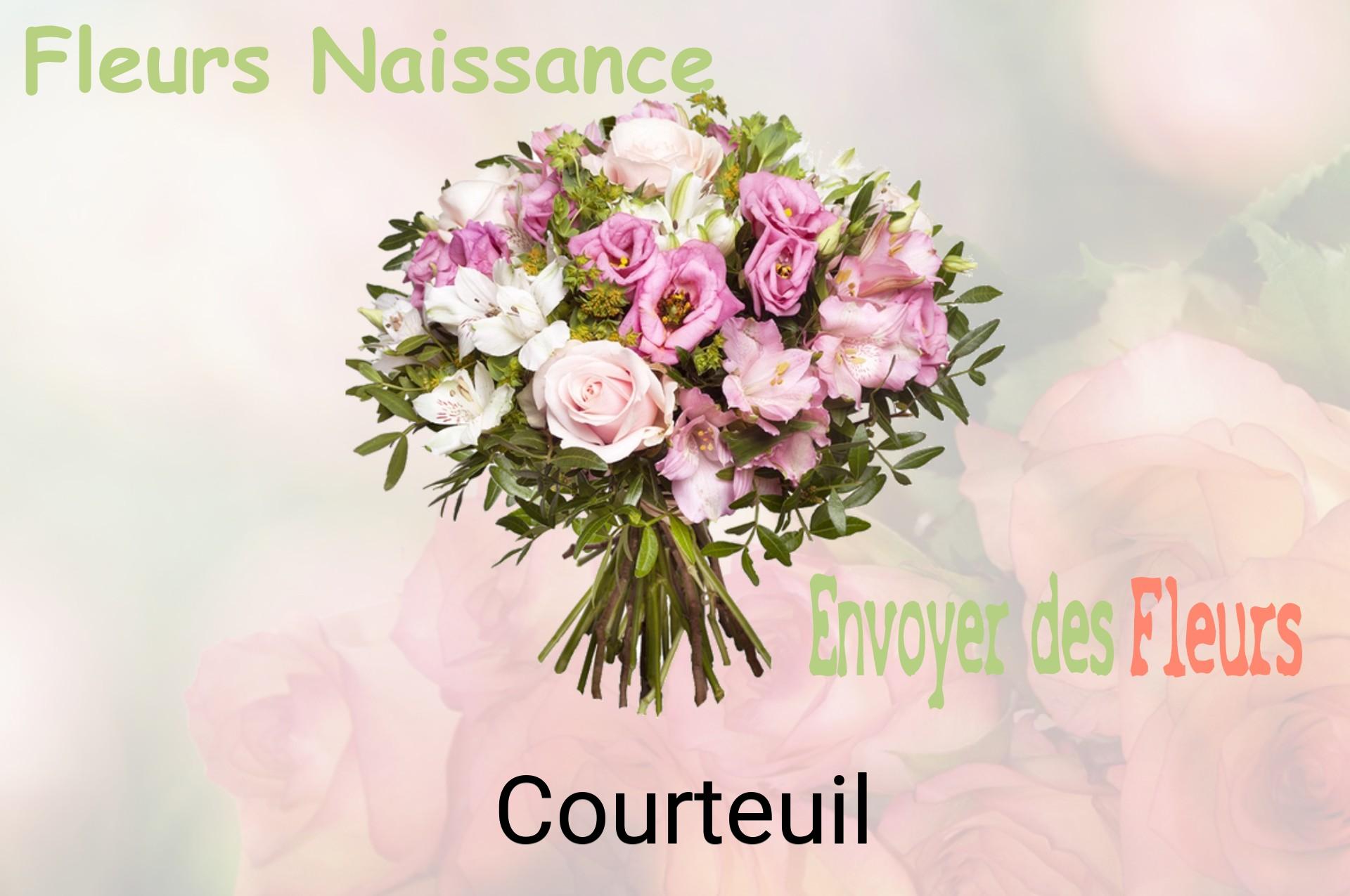 Bouquet de fleurs de naissance livré à Courteuil